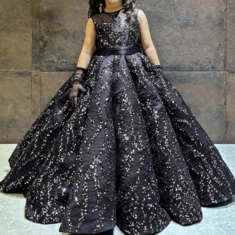 Black Plum Princess Ball Gown