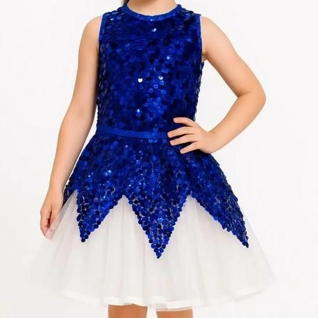 Royal Blue Sequin Dance Dress